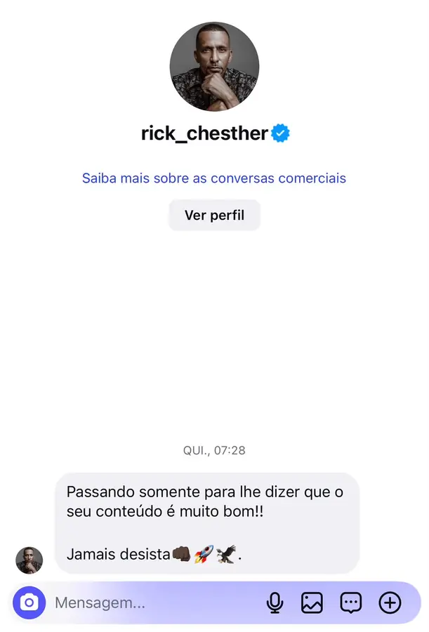 Repost de conteúdo do André